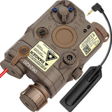 AN PEQ-15 Battery Case Red Dot Laser LED Flashlight Brown - Tophatter Daily Deals