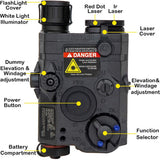 AN PEQ-15 Battery Case Red Dot Laser LED Flashlight - Tophatter Daily Deals