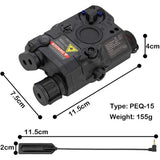 AN PEQ-15 Battery Case Red Dot Laser LED Flashlight - Tophatter Daily Deals