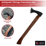 Antiqued Vikings Francisca Axe historical period - Tophatter Daily Deals