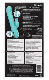 California Dreaming Bel Air Bombshell Silicone Vibrator in Aqua Blue with Triple Motors and 10 Vibration Functions > Vibrators > Ladies > Rabbit - Tophatter Daily Deals