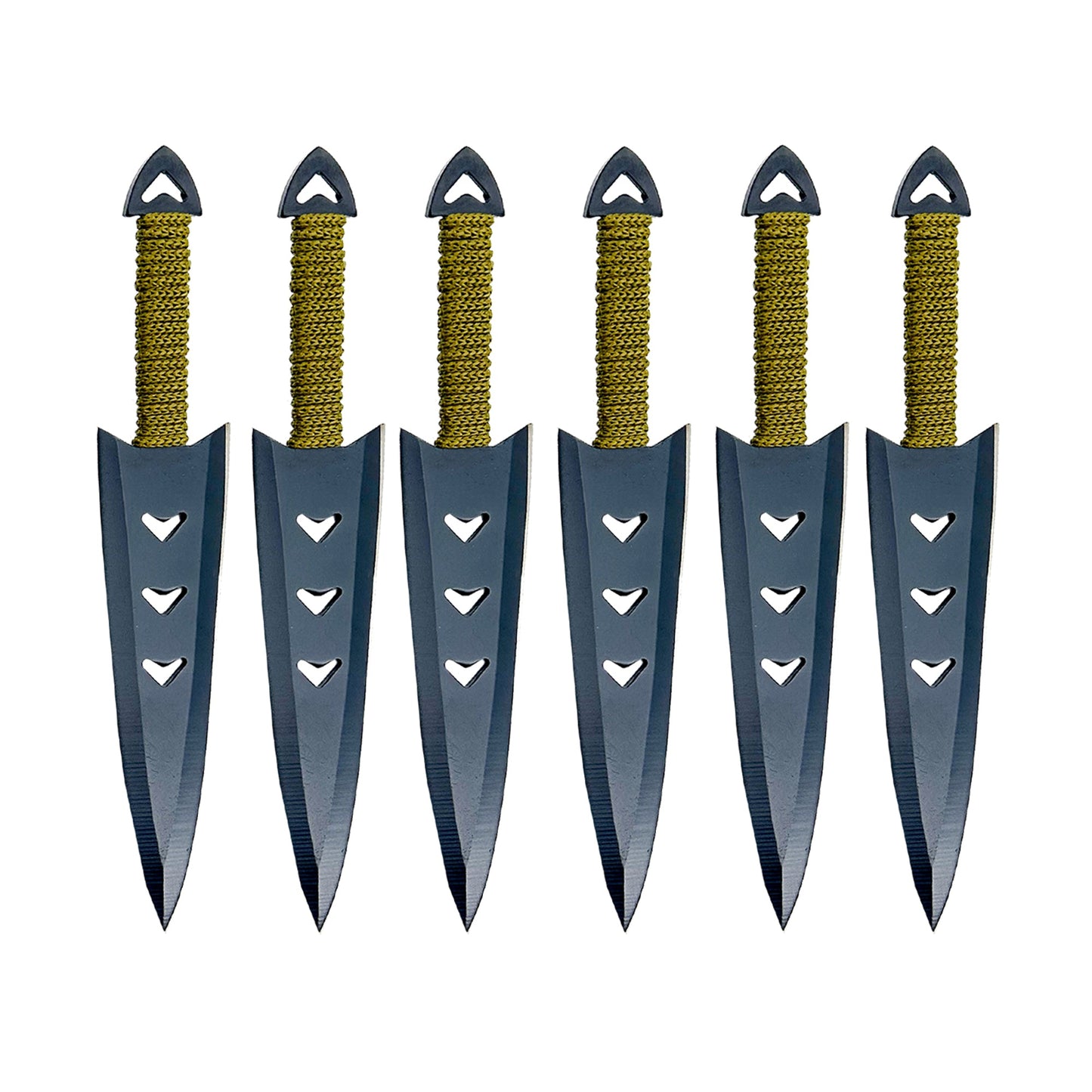 Apache Warrior Arrowhead Throwers Six Knives knives - Tophatter Daily Deals