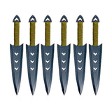 Apache Warrior Arrowhead Throwers Six Knives knives - Tophatter Daily Deals