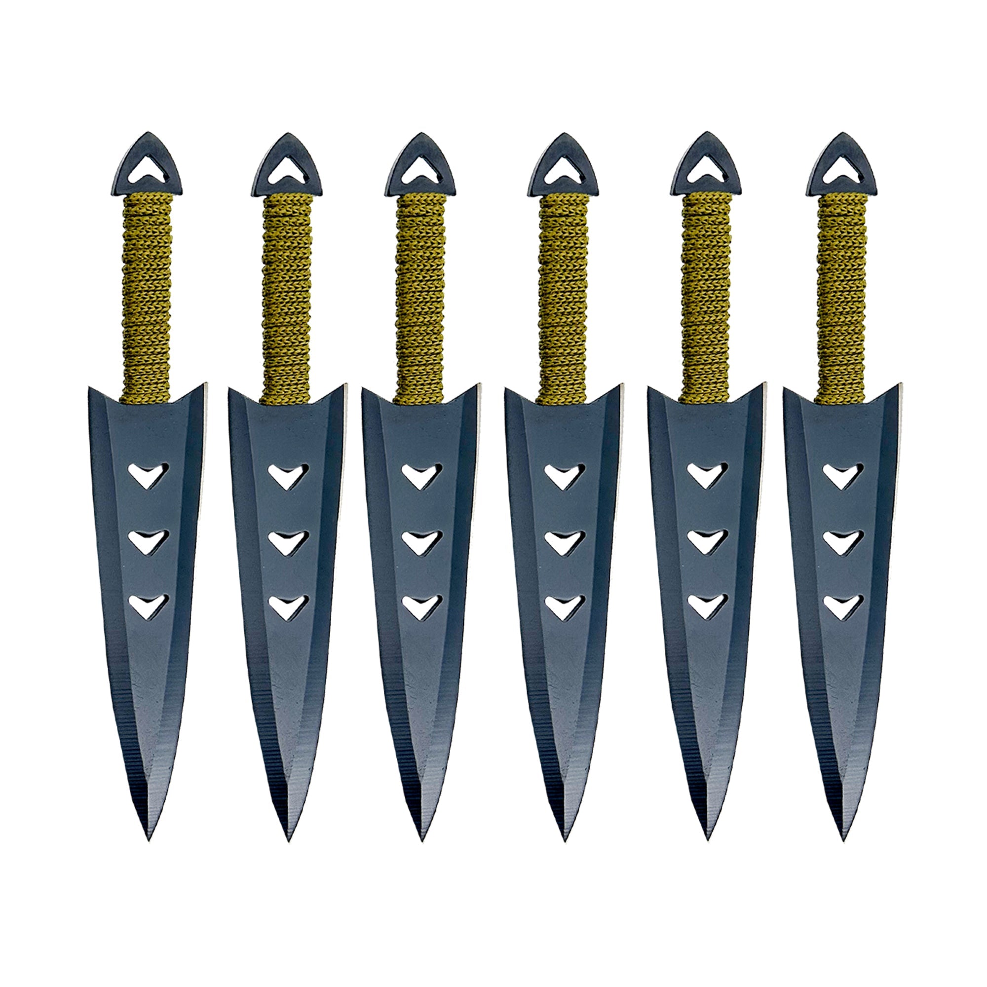 Apache Warrior Arrowhead Throwers Six Knives knives - Tophatter Daily Deals