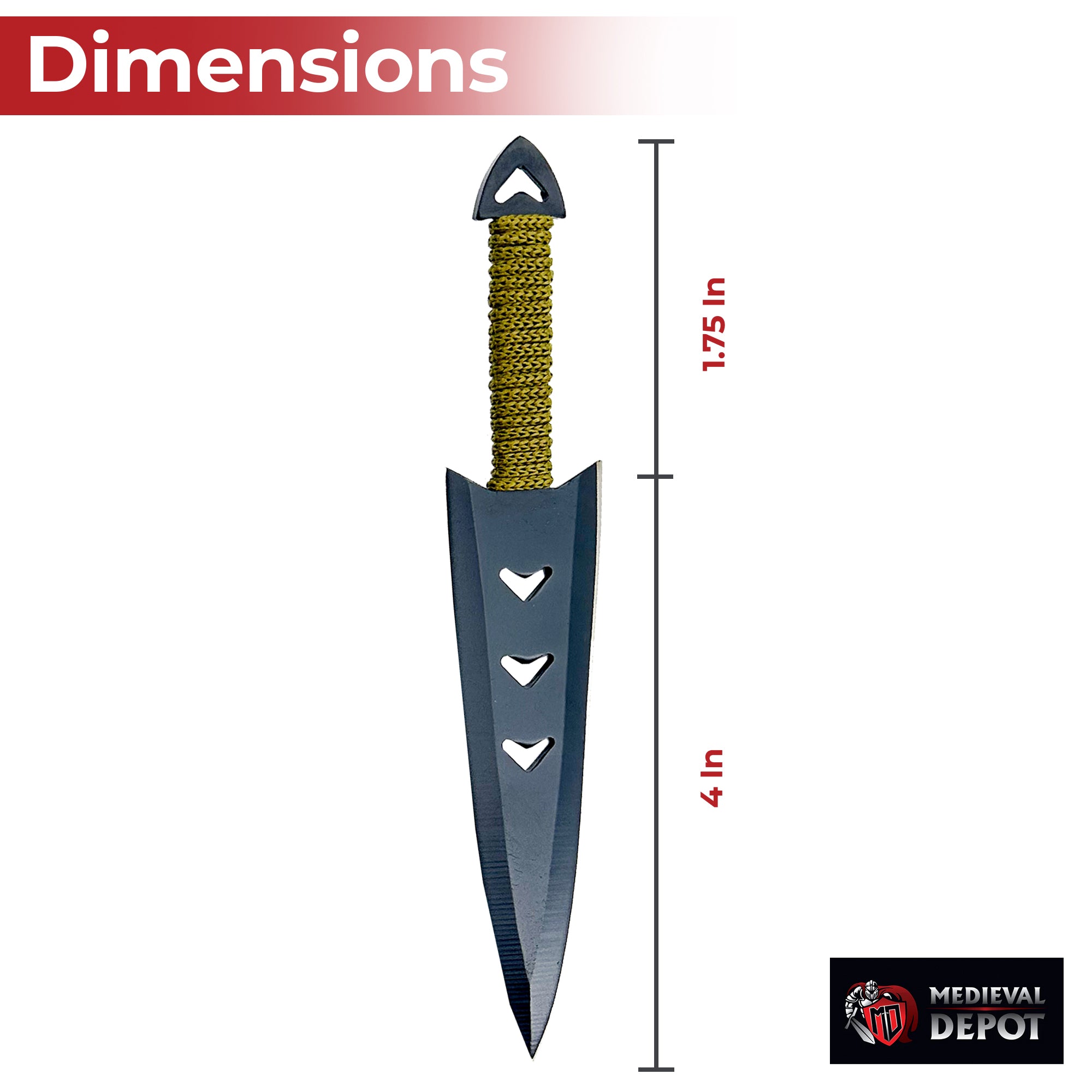 Apache Warrior Arrowhead Throwers Six Knives knives - Tophatter Daily Deals