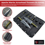 Apache Warrior Arrowhead Throwers Six Knives knives - Tophatter Daily Deals