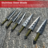 Apache Warrior Arrowhead Throwers Six Knives knives - Tophatter Daily Deals