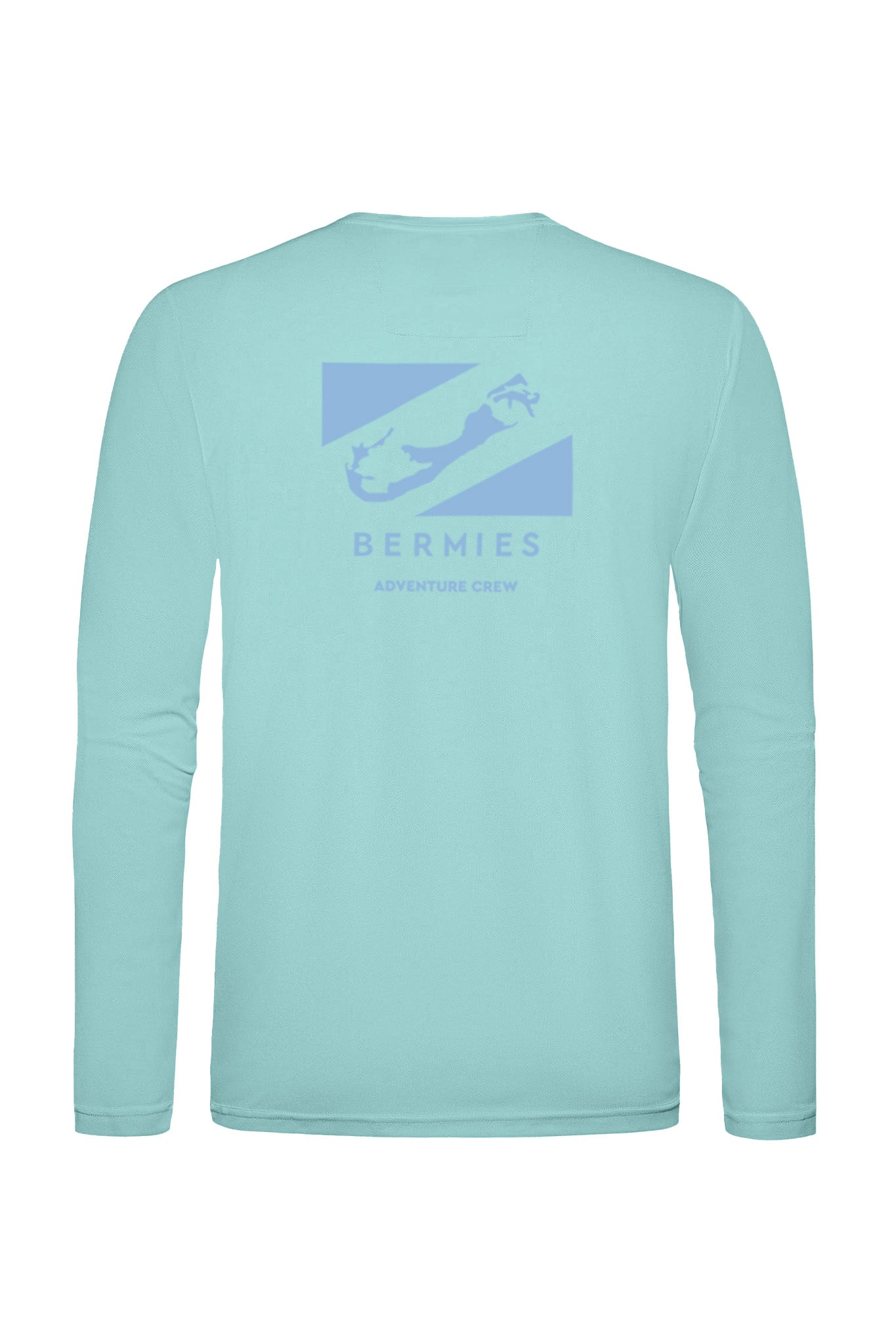 Bermies Men's Aqua Long Sleeve Tee Long Sleeves - Tophatter Daily Deals