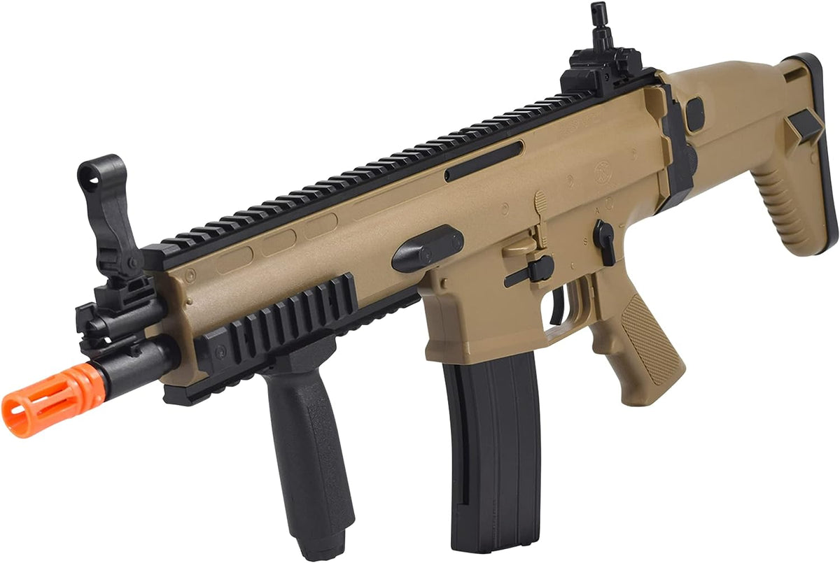 SOFT AIR USA FN Scar-L Spring Airsoft Rifle, Tan, 400 FPS - Tophatter Daily Deals