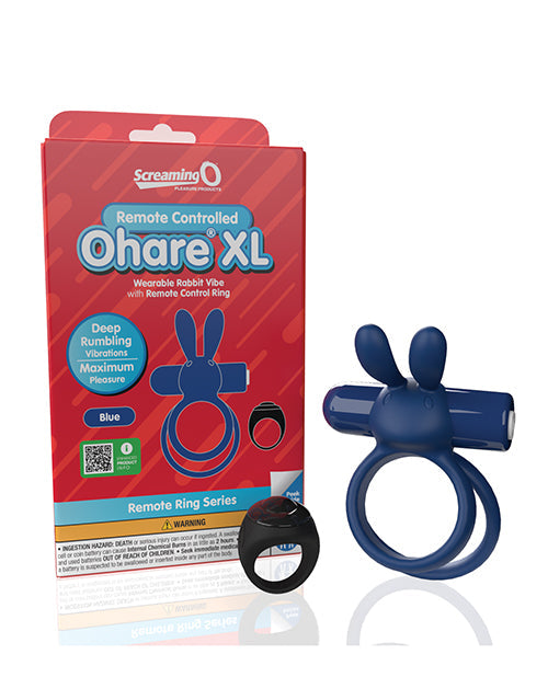 Ohare XL (Blue) – Remote-Controlled Rechargeable Waterproof Wearable Rabbit Vibrator > Sex Toys > Couples Toys - Tophatter Daily Deals