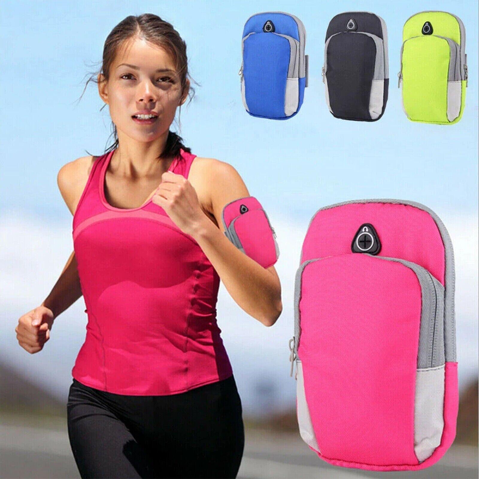 Phone Carrier for Running - Sports Arm Band Mobile Phone Holder Running Phone and Key Holder Exercise & Fitness - Tophatter Daily Deals