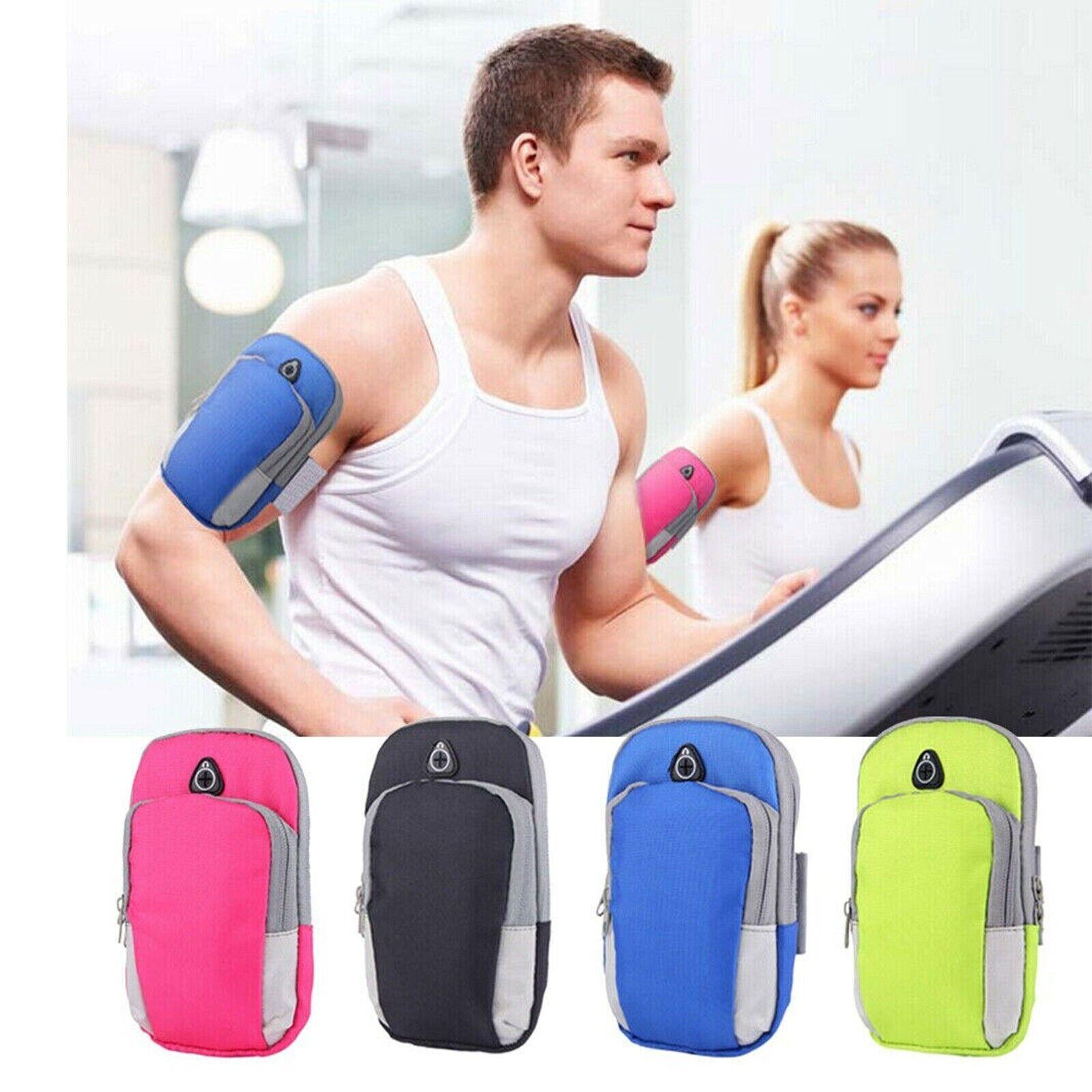 Phone Carrier for Running - Sports Arm Band Mobile Phone Holder Running Phone and Key Holder Blue Exercise & Fitness - Tophatter Daily Deals
