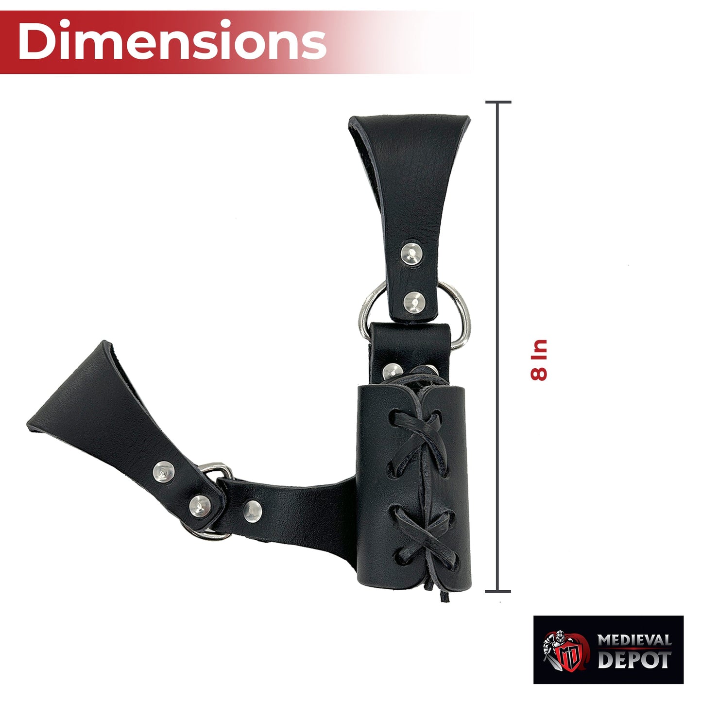 Art of Swordsmanship Leather Left Handed Frog historical period - Tophatter Daily Deals