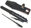 AUTOMATIC Baton Police Grade W/Leather Solid Metal Stick Black SD-Baton - Tophatter Daily Deals