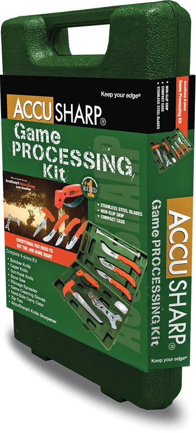 ACCUSHARP PROCESSING HUNTERS KIT - 9PCS - Tophatter's Army Deals KNIVES - Tophatter Daily Deals