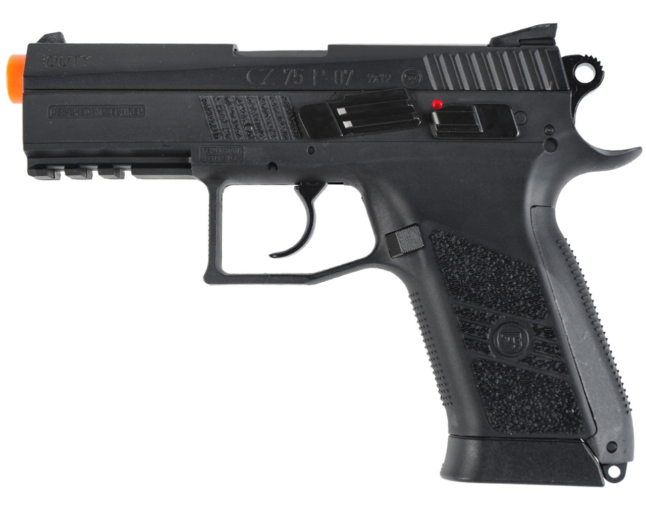 CZ75 P-07 Duty CO2 Blow Back Airsoft Pistol - Black - Tophatter Daily Deals
