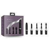 Ashella Vibes Mini Vibrator Kit with Silicone Attachments > Vibrators > Mini Vibrators - Tophatter Daily Deals