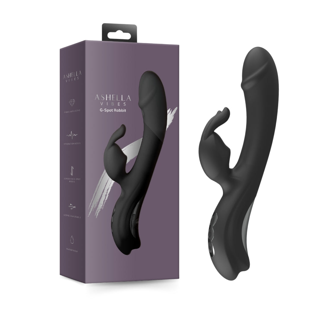 Ashella Vibes G-Spot Rabbit – Silicone Dual Stimulation Vibrator > Vibrators > Ladies > Rabbit - Tophatter Daily Deals
