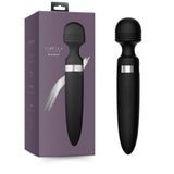 Ashella Vibes Body Wand Black Silicone Massager with 8 Speeds and 20 Vibration Modes Waterproof > Sex Toys > Massage Wands - Tophatter Daily Deals