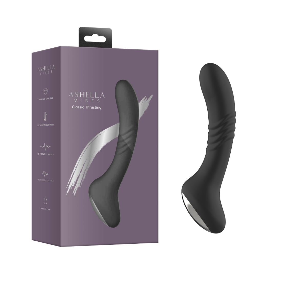 Ashella Vibes Classic Thrusting – Powerful Multi-Mode Vibrator > Vibrators > Standard Vibrators - Tophatter Daily Deals