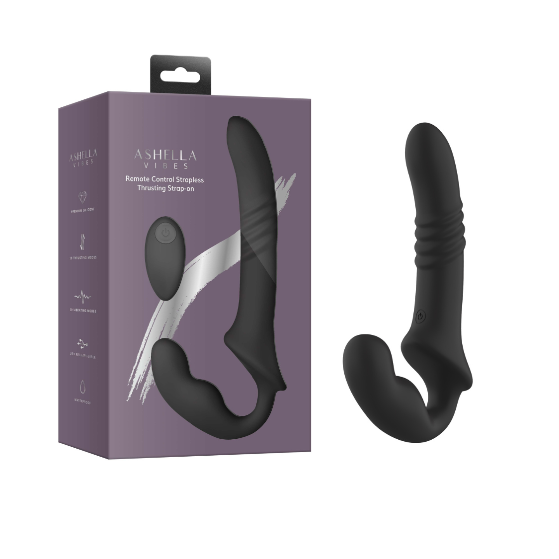 Ashella Vibes (Remote-Controlled) – Strapless Thrusting Strap-On > Dildos > Strapless Strap Ons - Tophatter Daily Deals
