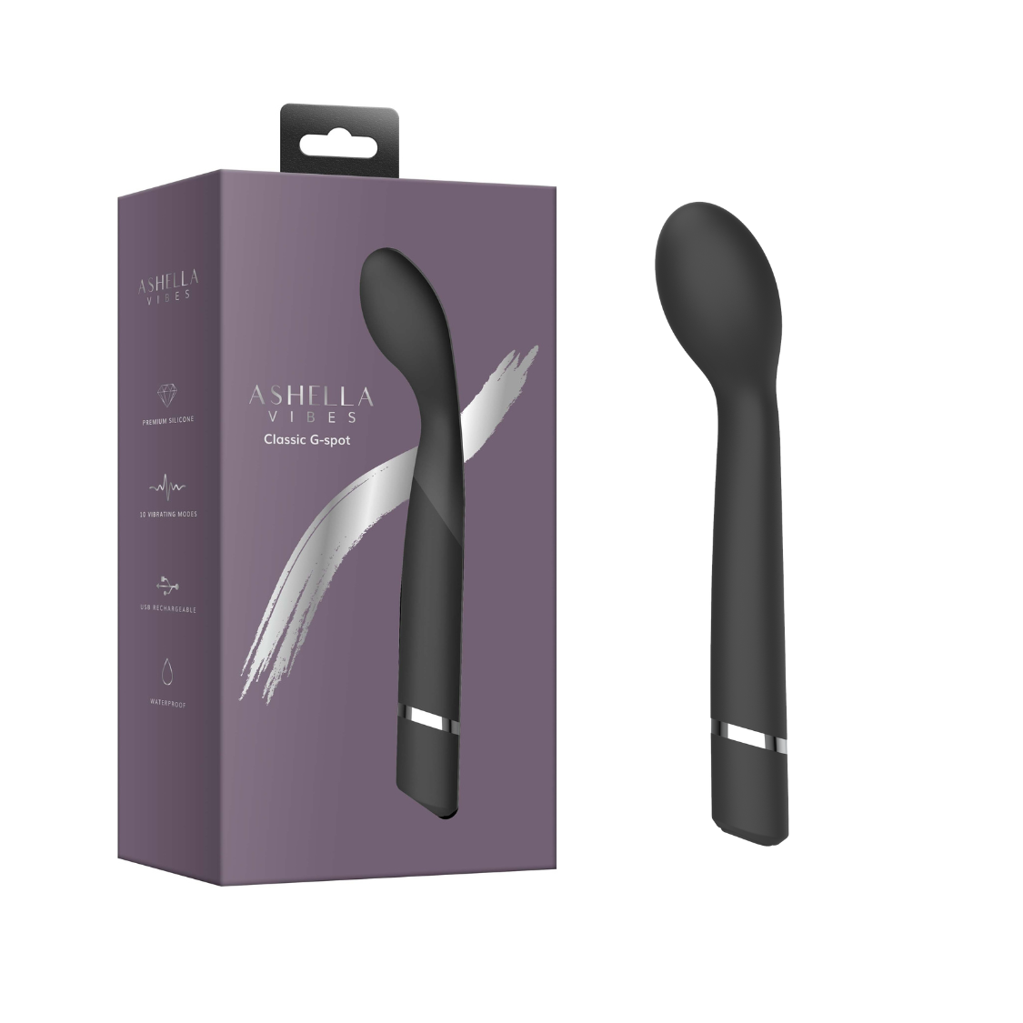 Ashella Vibes Classic – G-Spot Vibrator with 3 Speeds and 7 Patterns > Vibrators > G-Spot - Tophatter Daily Deals