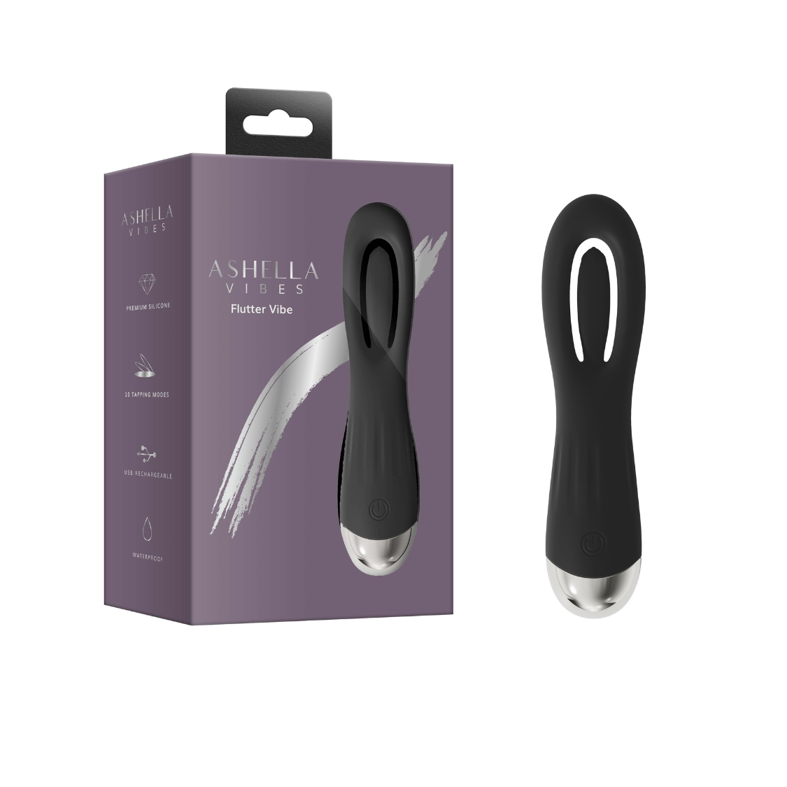 Ashella Vibes Flutter Vibe – Compact Petite Vibrator with 10 Modes > Vibrators > Mini Vibrators - Tophatter Daily Deals