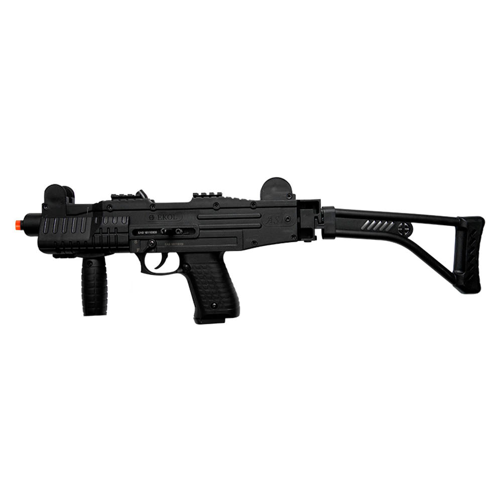 ASI - UZI Fully Automatic Front Firing Blank Machine Gun With Folding Stock - Tophatter's Guns'N'Weapons Store Collectible Weapons - Tophatter Daily Deals