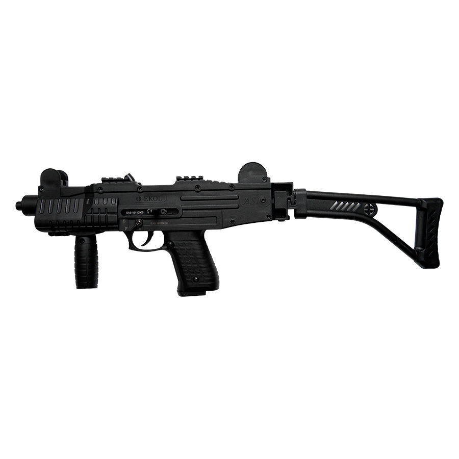 ASI - UZI Fully Automatic Blank Firing Machine Gun With Folding Stock - Tophatter's Guns'N'Weapons Store Collectible Weapons - Tophatter Daily Deals