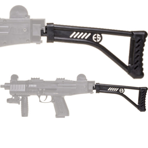 Foldling Stock for ASI Blank Firing SMG Black Finish - Tophatter's Army Products & Self Defense Collectible Weapons - Tophatter Daily Deals