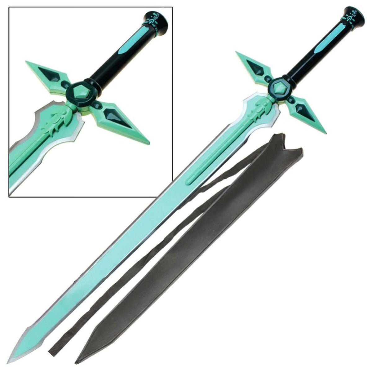 Kiritos Dark Repulser SAO Sword With Scabbard - TOPHATTER'S ARMORY DEALS Collectible Weapons - Tophatter Daily Deals