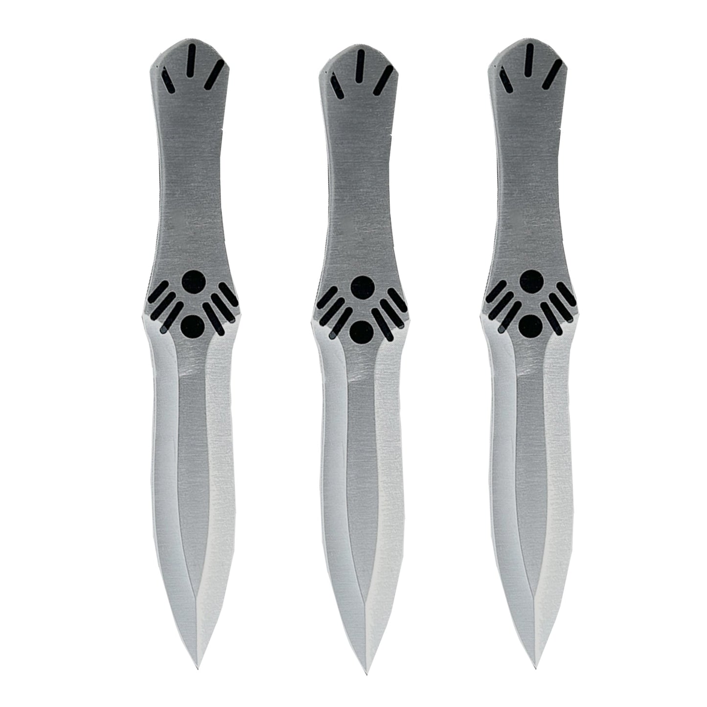 Assassins Creed Brotherhood Silver 3 Piece Throwing Knife Set knives - Tophatter Daily Deals
