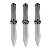 Assassins Creed Brotherhood Silver 3 Piece Throwing Knife Set knives - Tophatter Daily Deals