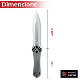Assassins Creed Brotherhood Silver 3 Piece Throwing Knife Set knives - Tophatter Daily Deals
