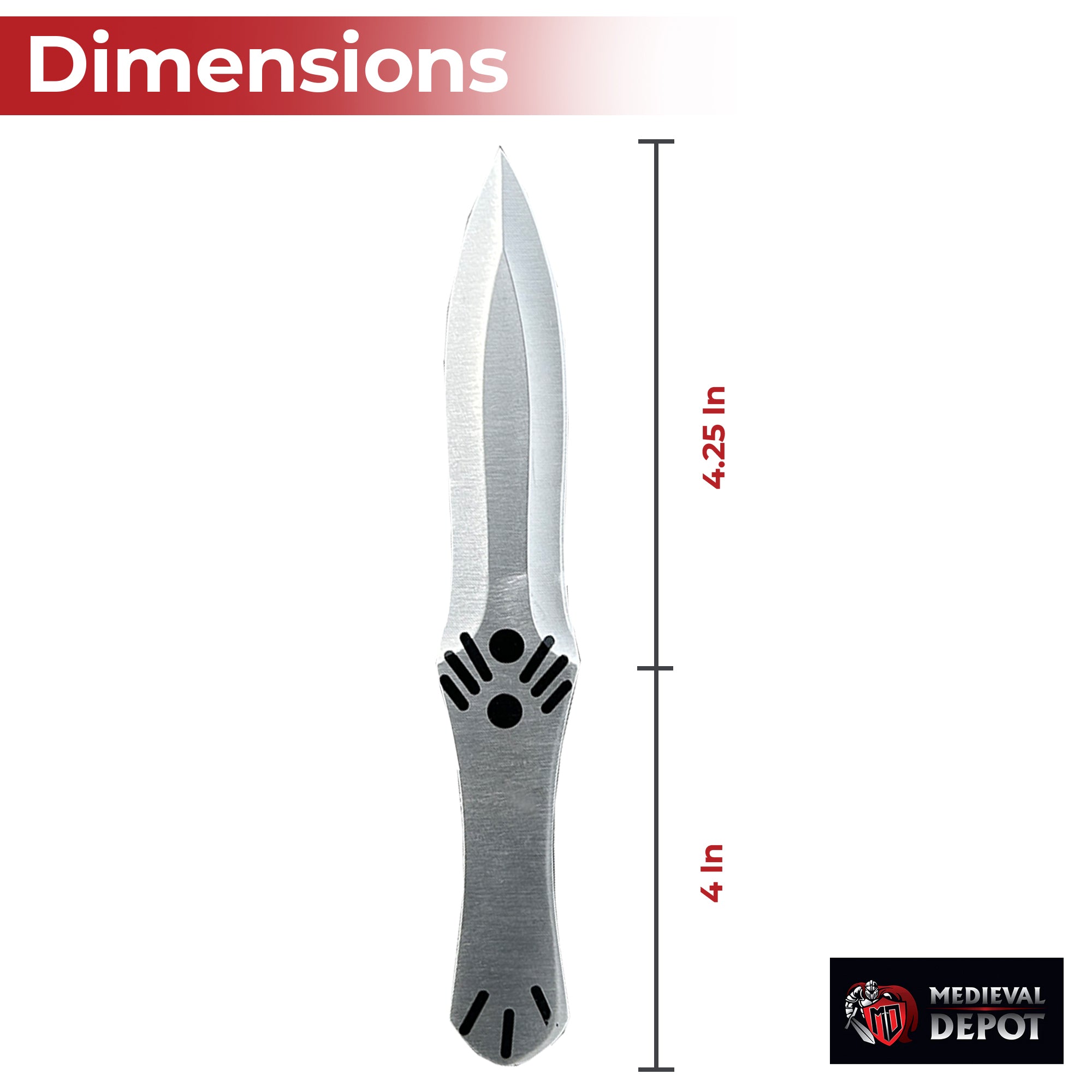 Assassins Creed Brotherhood Silver 3 Piece Throwing Knife Set knives - Tophatter Daily Deals
