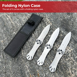 Assassins Creed Brotherhood Silver 3 Piece Throwing Knife Set knives - Tophatter Daily Deals