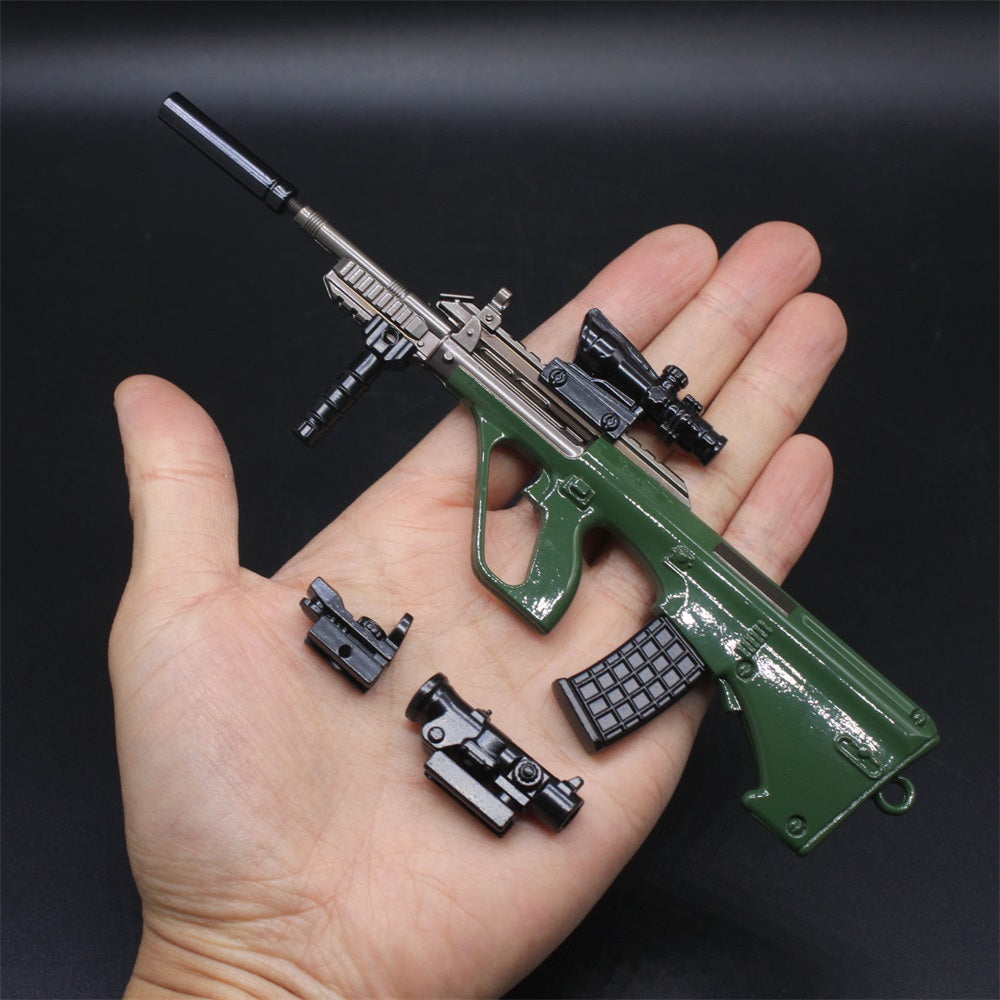 Pendant Metal Miniature AUG Gun 10CM/3.9