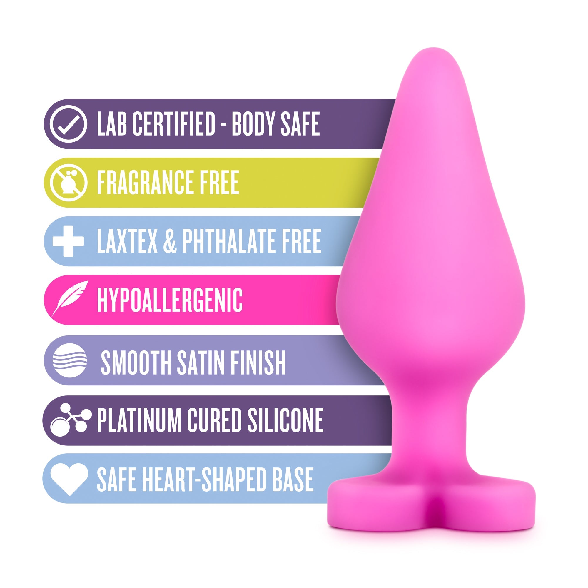 Naughty Candy Heart Be Mine Silicone Anal Plug Gift > Anal Range > Butt Plugs - Tophatter Daily Deals