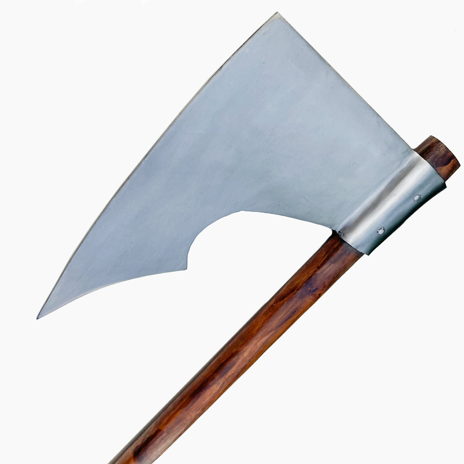 Handcrafted Forged Carbon Steel Medieval Battle Axe 30.5" - Tophatter's Guns'N'Weapons Store - FREE SHIPPING Collectible Weapons - Tophatter Daily Deals
