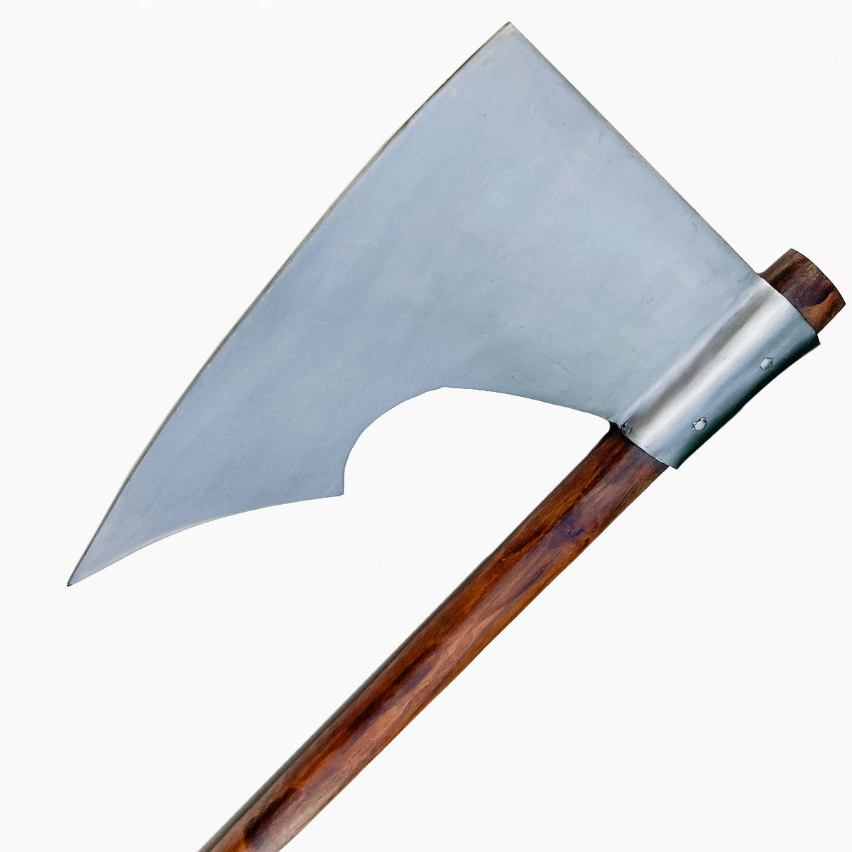 Handcrafted Forged Carbon Steel Medieval Battle Axe 30.5" - Tophatter's Guns'N'Weapons Store Collectible Weapons - Tophatter Daily Deals