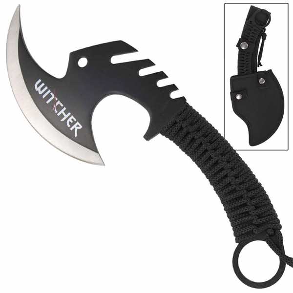 Witcher Monster Hunter Skullsplitter Throwing Axe - TOPHATTER'S ARMORY DEALS Collectible Weapons - Tophatter Daily Deals