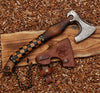 Vine Viking Axe With Leather Wrapped Ash Wood Handle Collectible Weapons - Tophatter Daily Deals