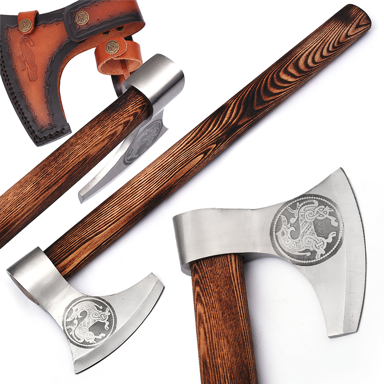 Warhorse High Carbon Forged Steel Bearded Axe Axes - Tophatter Daily Deals