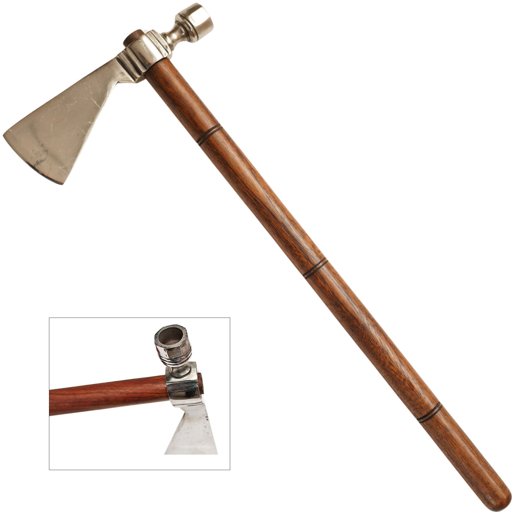 17.5 Inches Traditional Peace Pipe Axe Collectible Weapons - Tophatter Daily Deals
