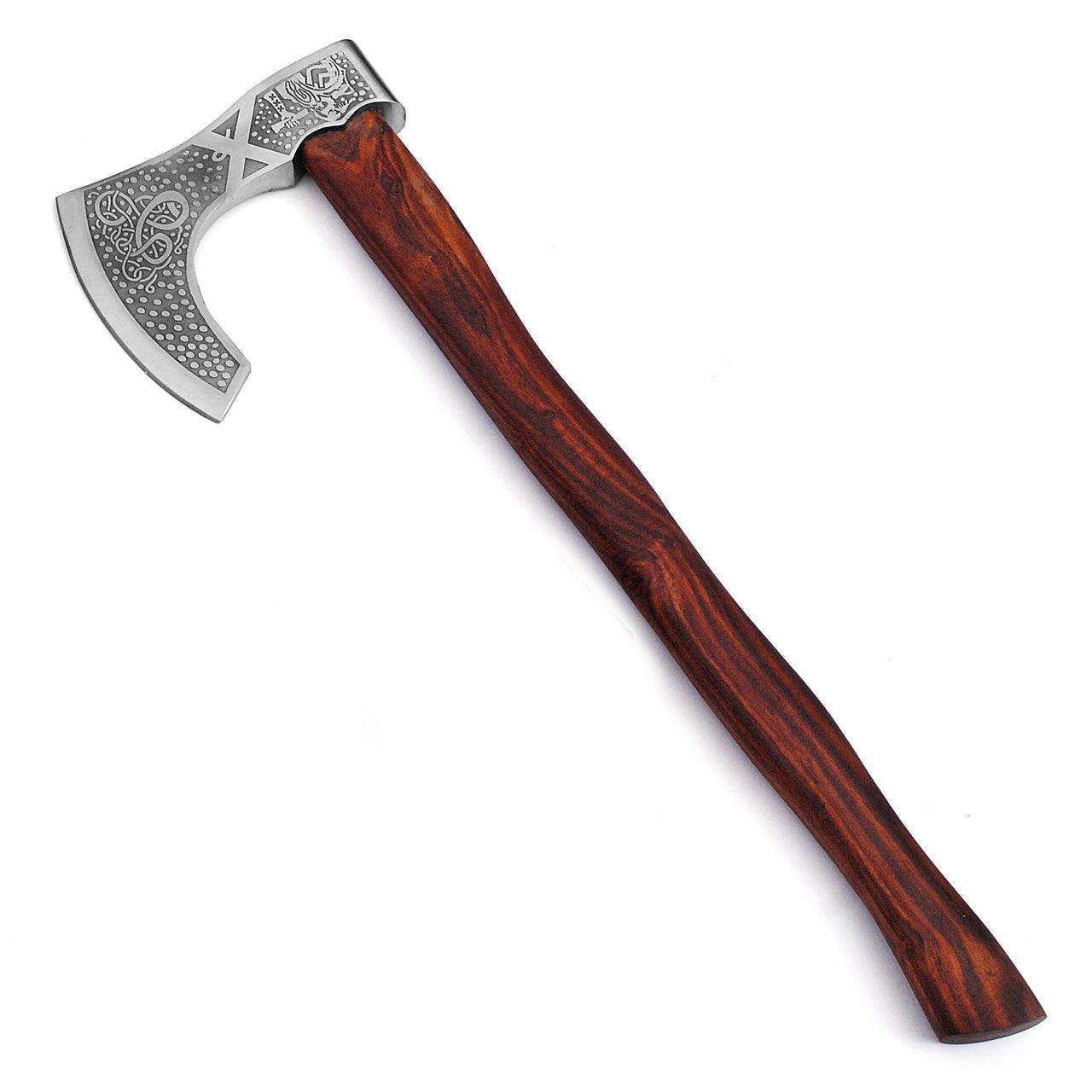 Call to Battle Carbon Steel Medieval Viking Bearded Axe outdoor gear - Tophatter Daily Deals