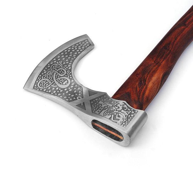 Call to Battle Carbon Steel Medieval Viking Bearded Axe outdoor gear - Tophatter Daily Deals