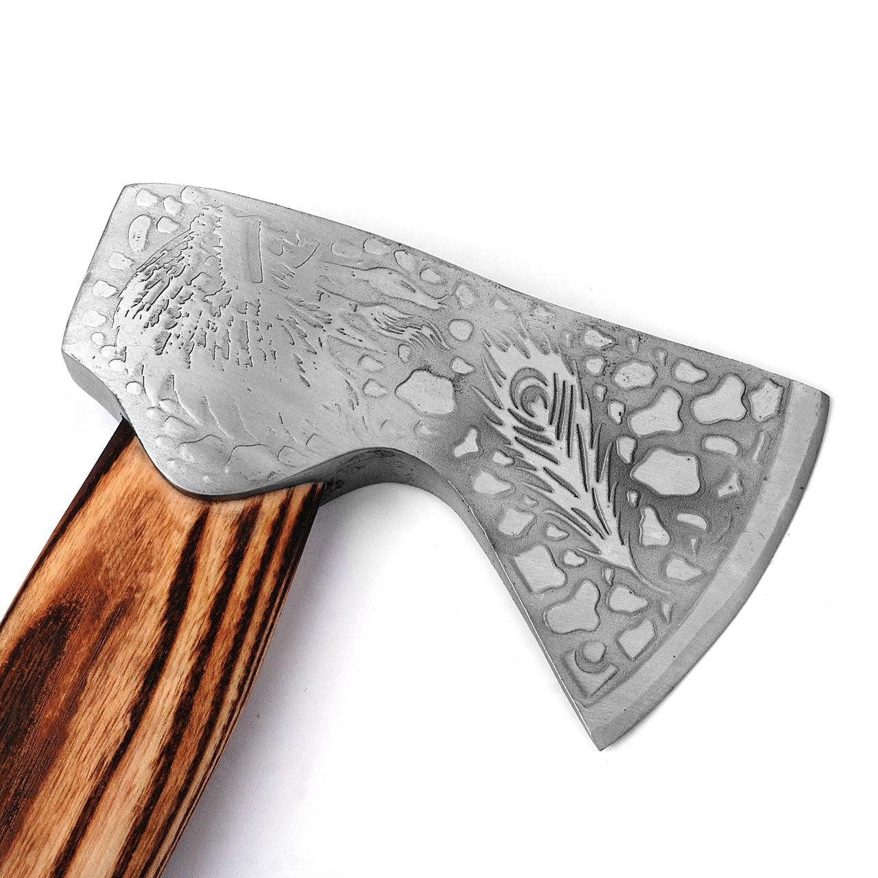 Big Chief Functional High Carbon Steel Outdoor Axe outdoor gear - Tophatter Daily Deals