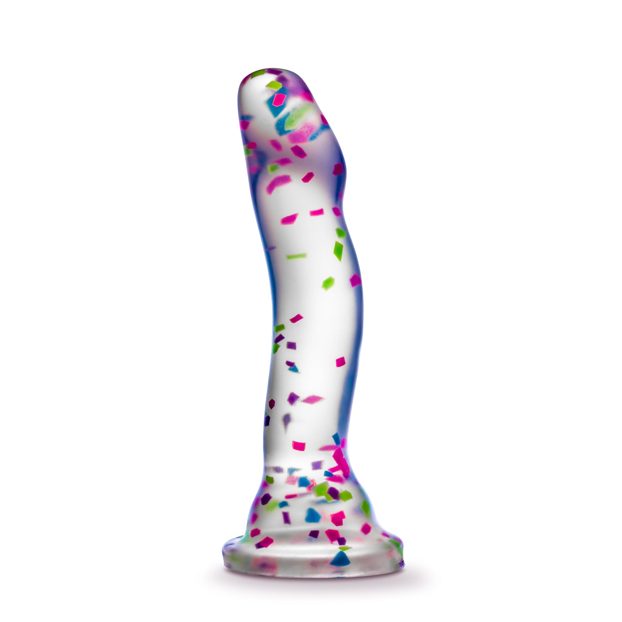 Hanky Panky Confetti Filled Clear 7.5" Dildo Glow in the Dark > Dildos > Realistic Dildos - Tophatter Daily Deals
