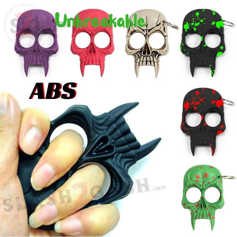 Demonic Skull Self Defense Keychain ABS Knuckles - 8 Colors! SD-KeyChain - Tophatter Daily Deals
