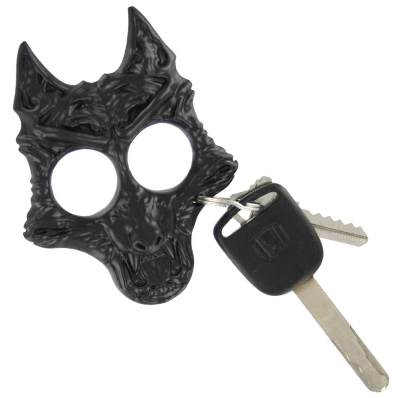 Self Defense Twilight Werewolf Keychain Black Knuckles - Tophatter Daily Deals